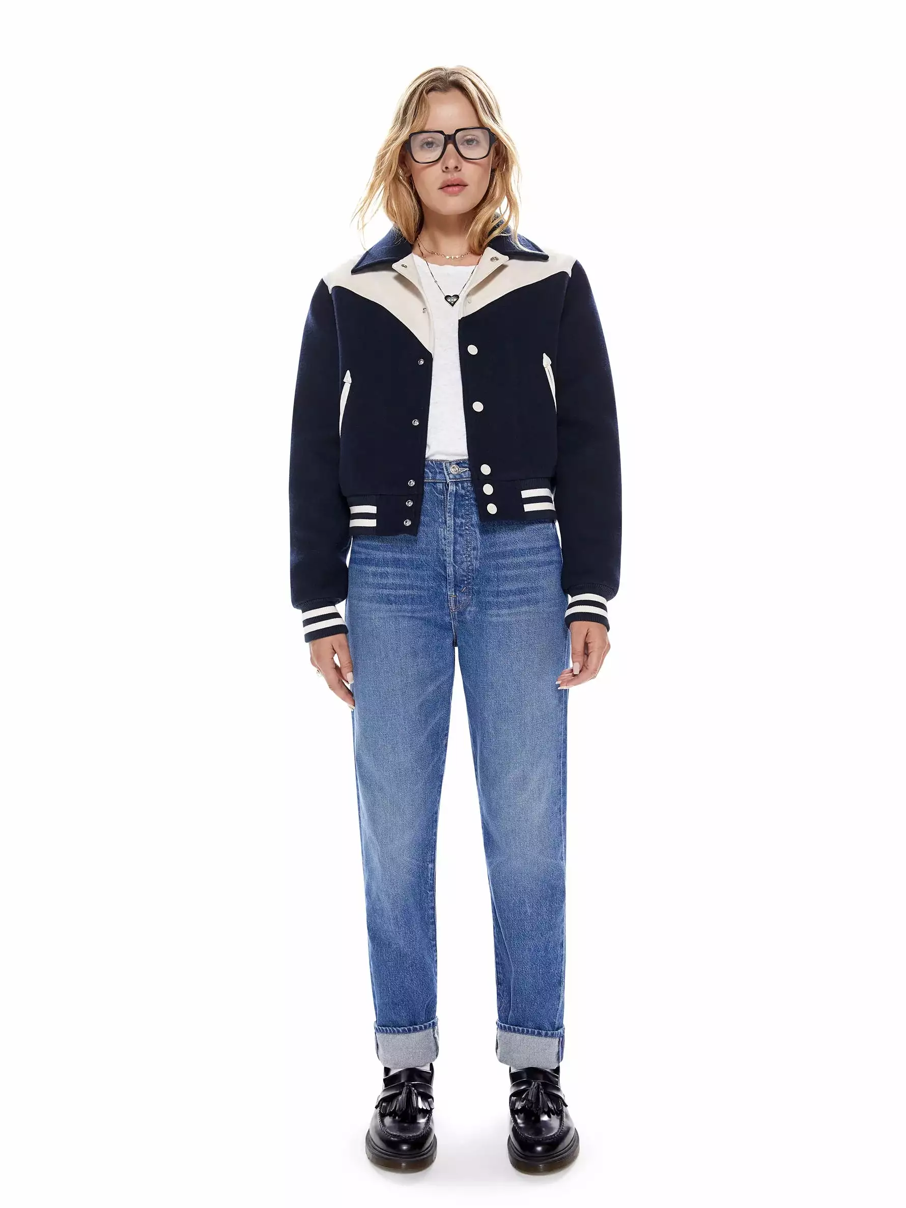 MOTHER The Western Varsity Bomber Jacket