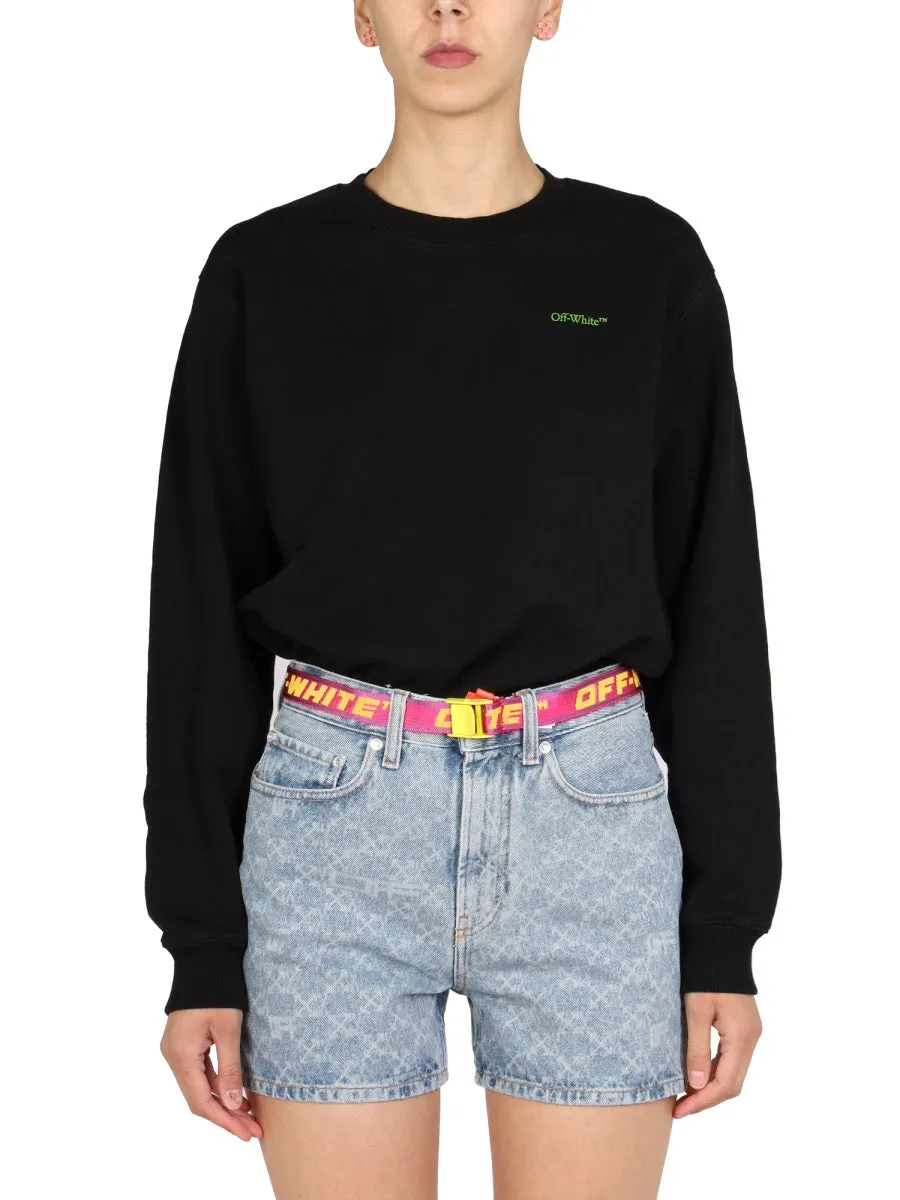 Off-White Arrow Graphic Printed Crewneck Sweatshirt