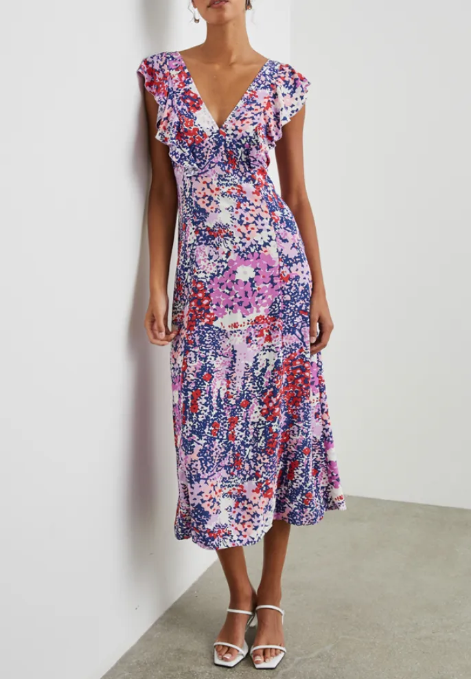 RAILS CONSTANCE FLORAL MIDI DRESS