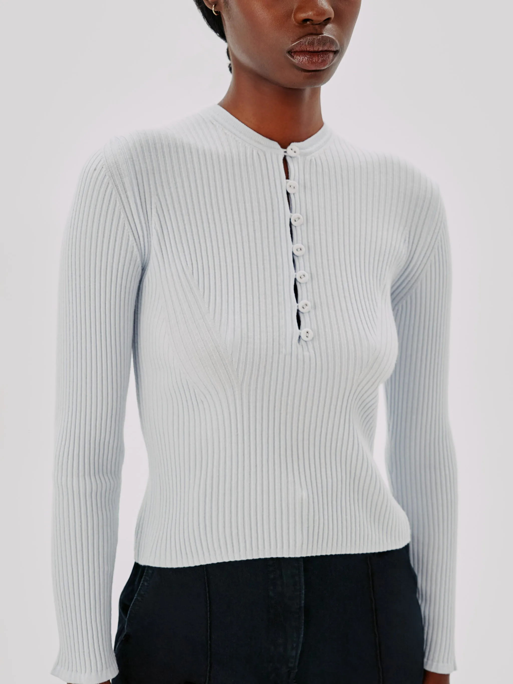 Ribbed Henley