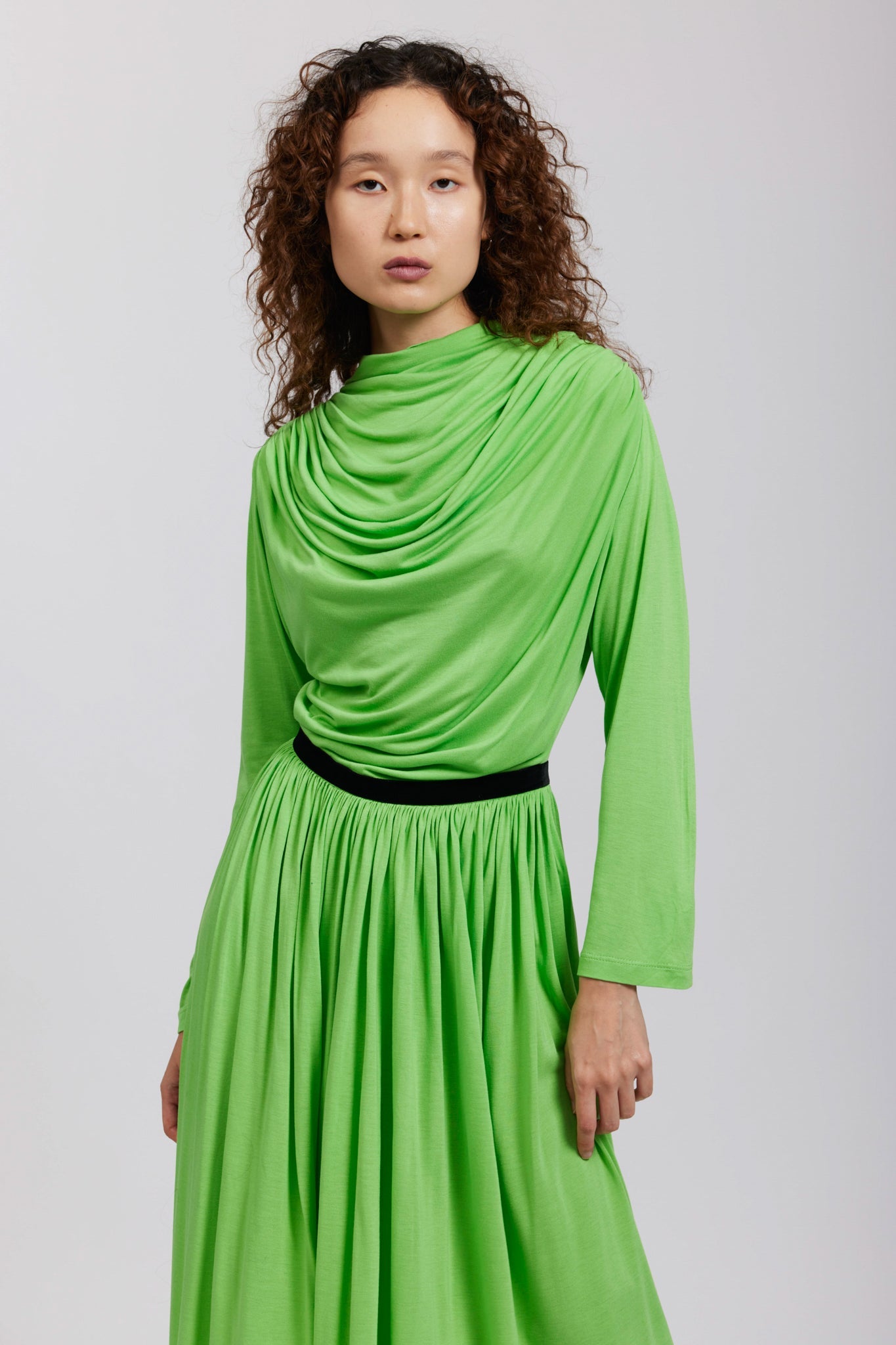 River Dress in Lime