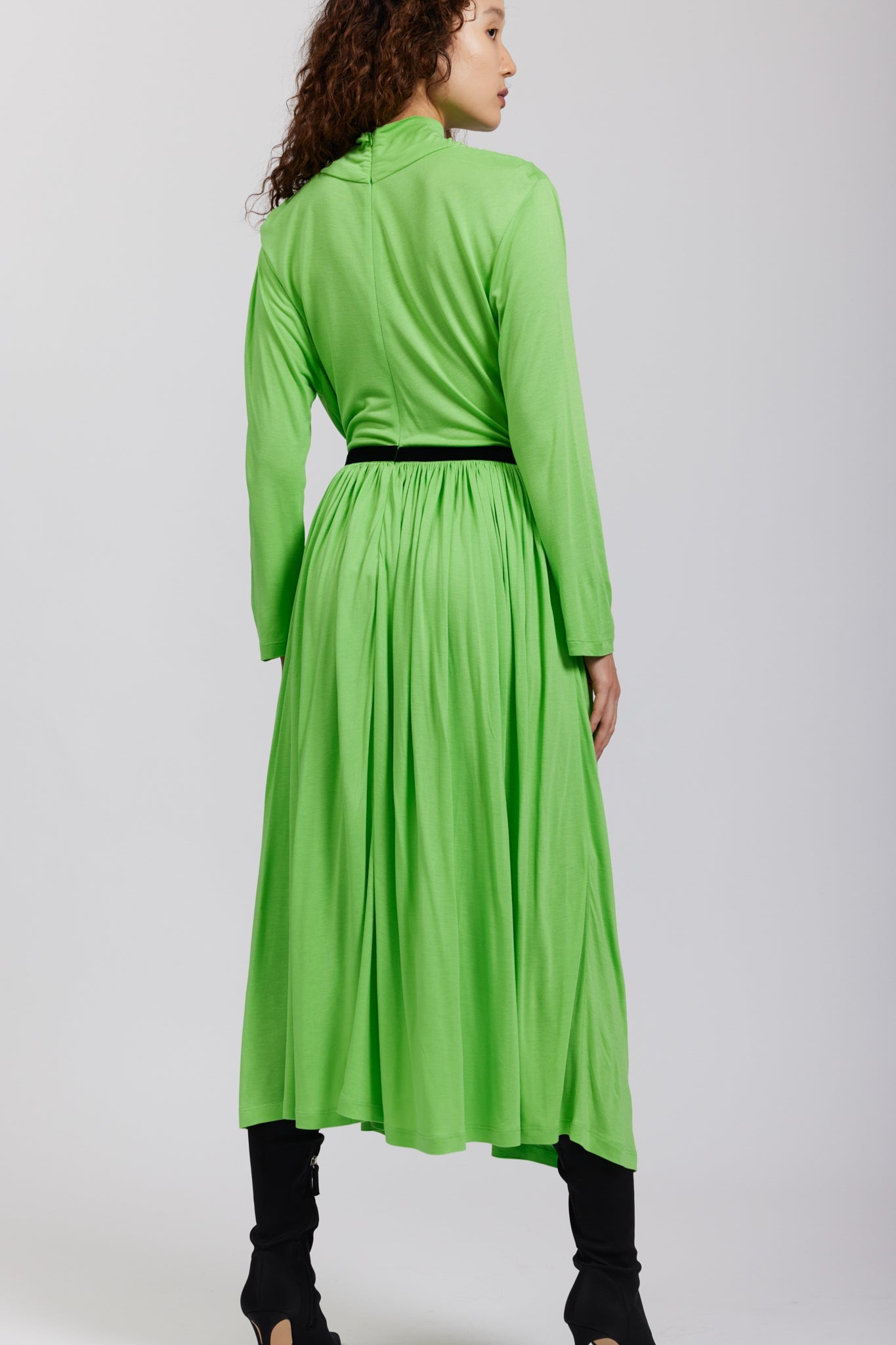 River Dress in Lime