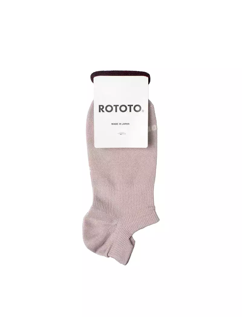 Rototo Sneaker Foot Cover Organic Socks Light Pink