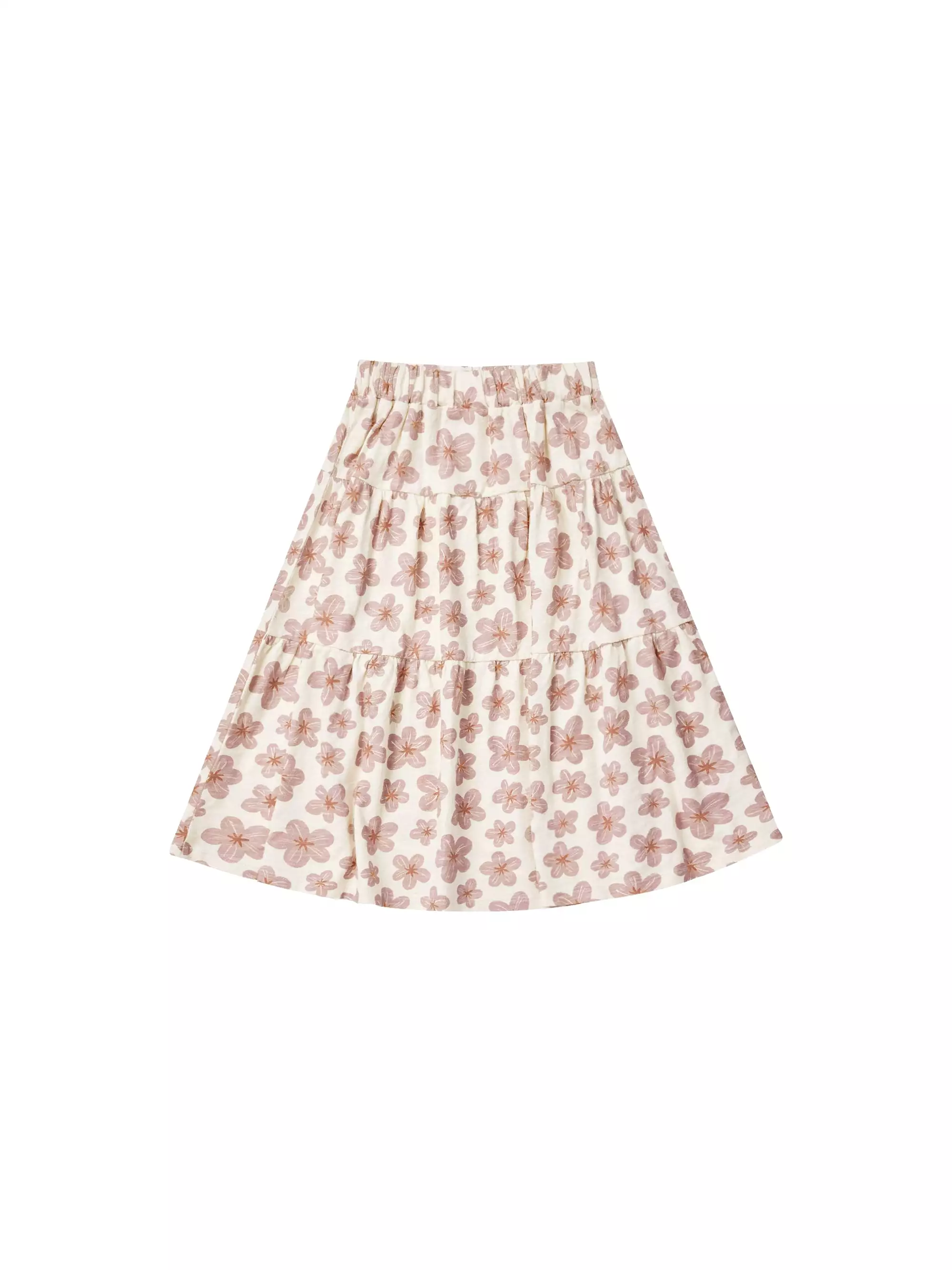 Rylee & Cru - Hibiscus Tiered Midi Skirt