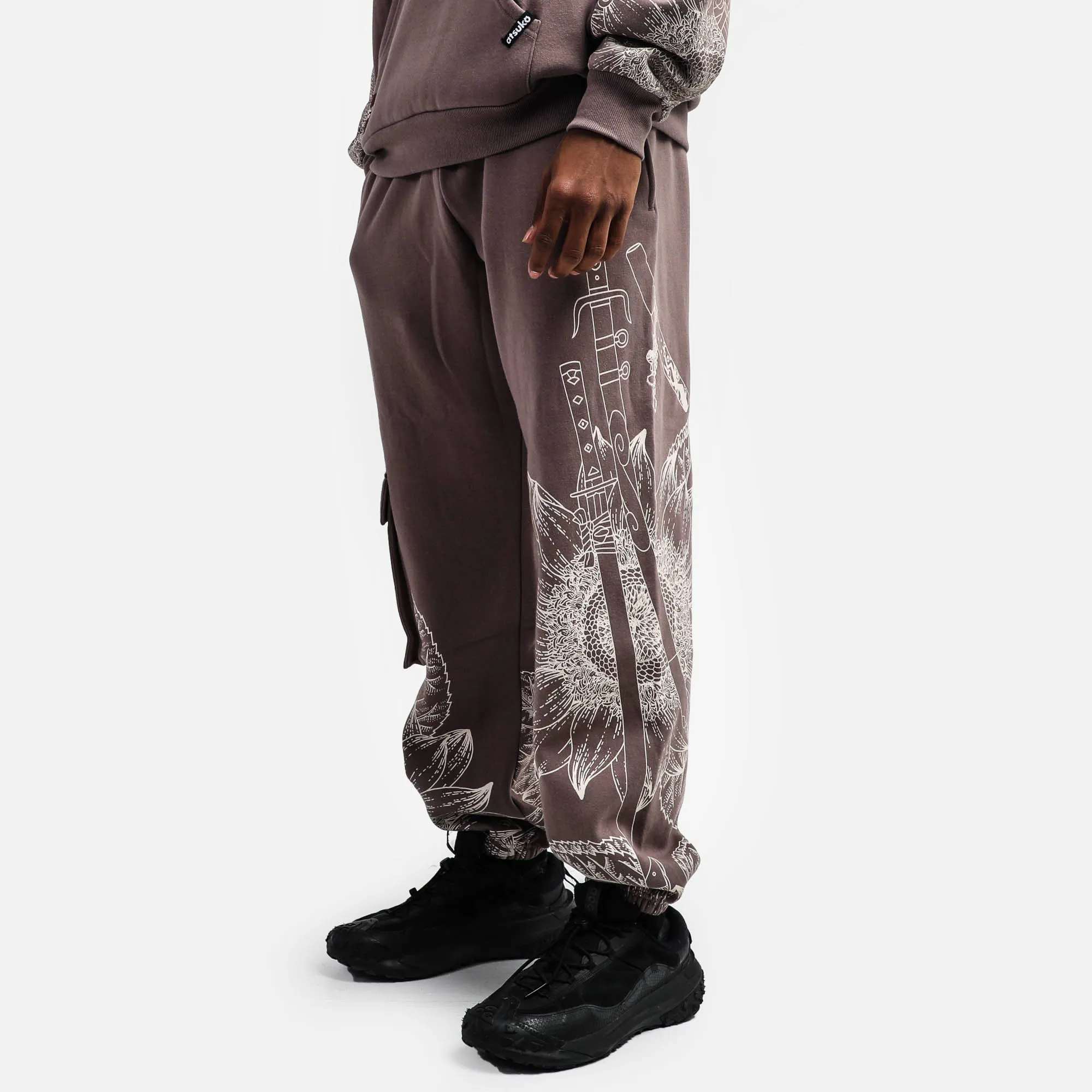 Samurai Champloo Grey Cargo Sweatpants