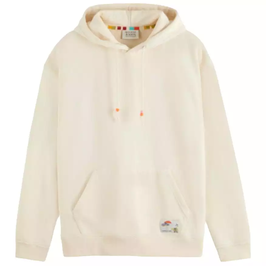 Scotch & Soda Landscape Artwork Hoodie (Light Beige) 176774