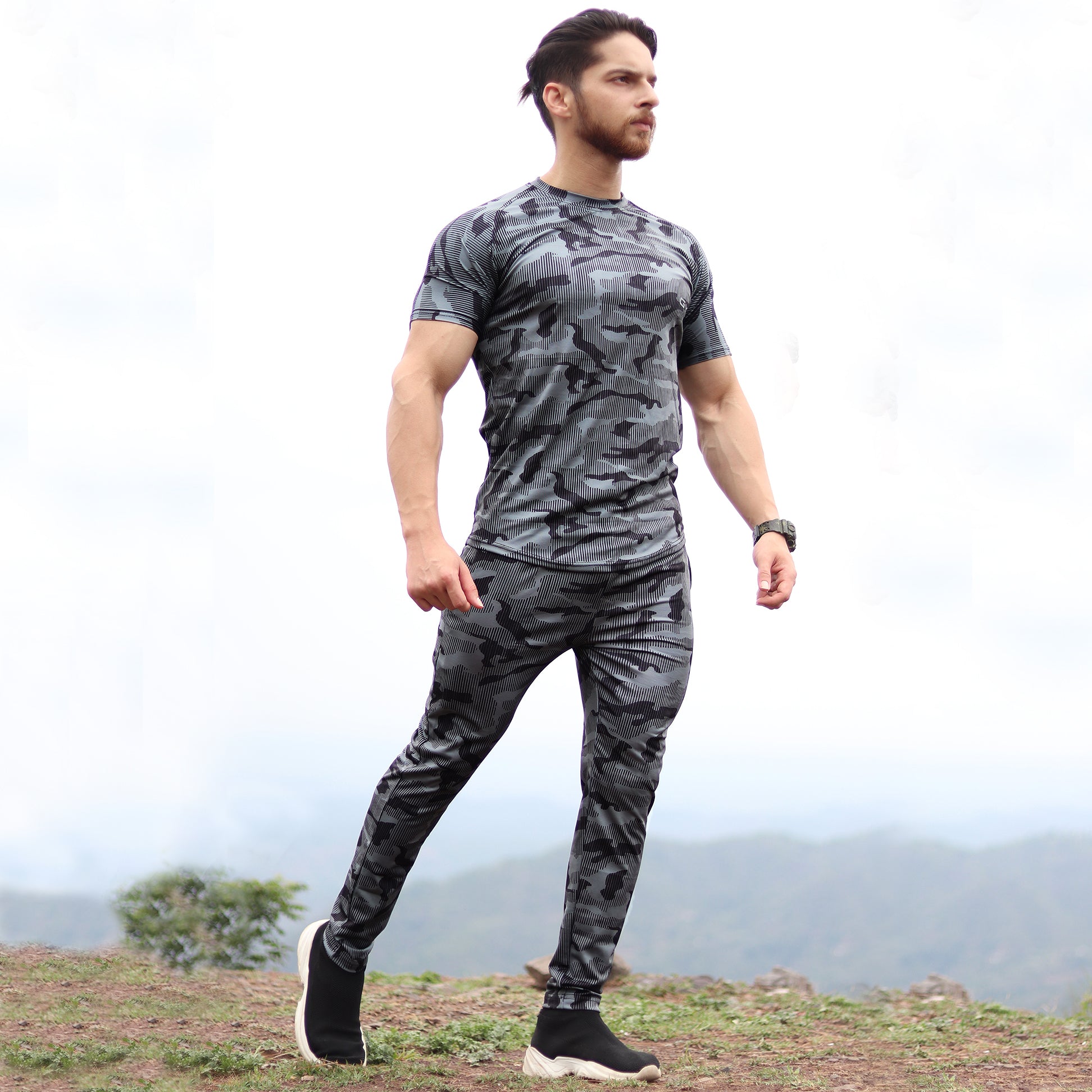 Stealth Camo Bottoms (Zipper Pockets)- Sale