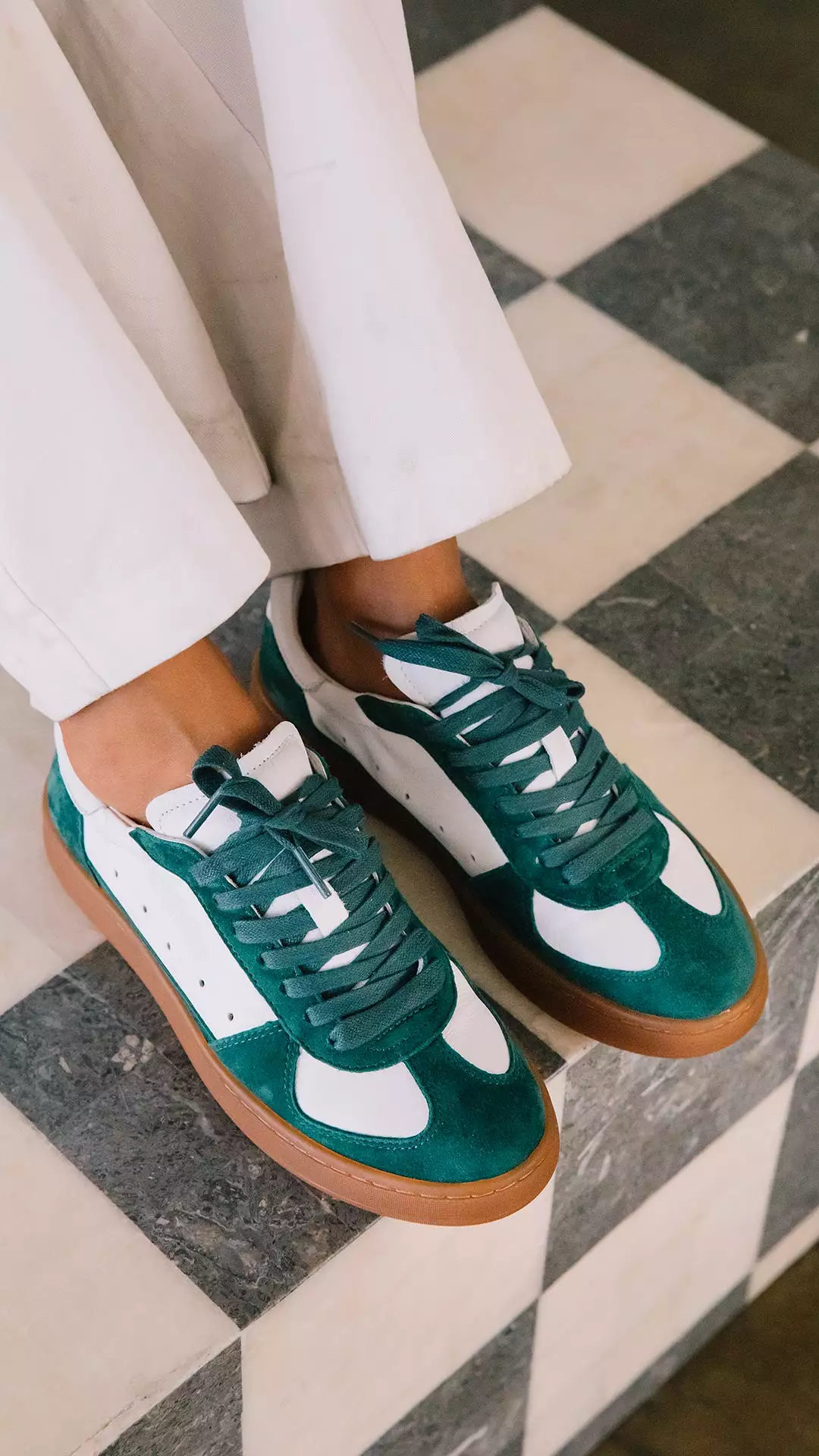 The Monty Low Top Sneaker in Green