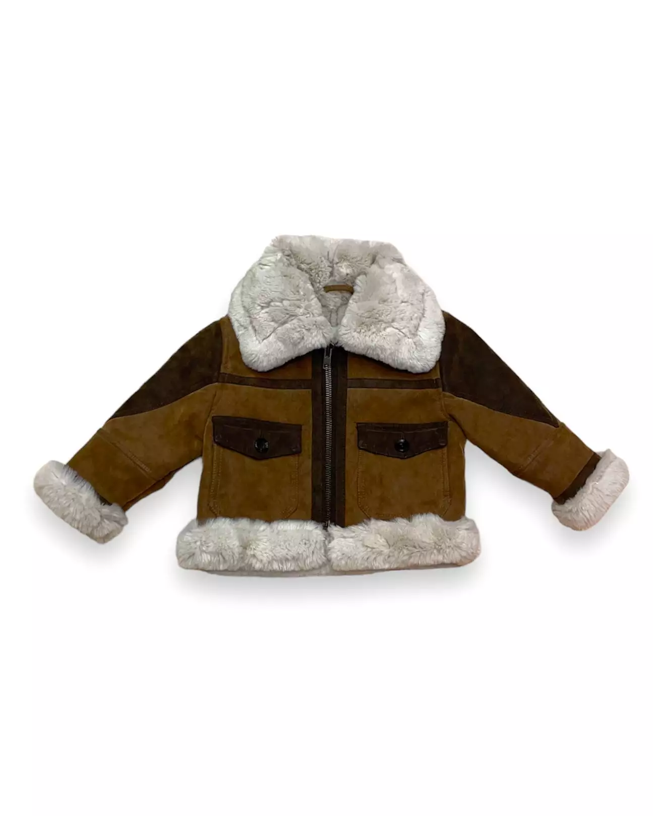 Toddler’s Fur Collar Bomber Jacket