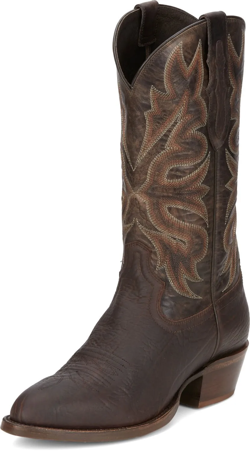 Tony Lama 1911 Mens Stegall Expresso Brown Leather Cowboy Boots