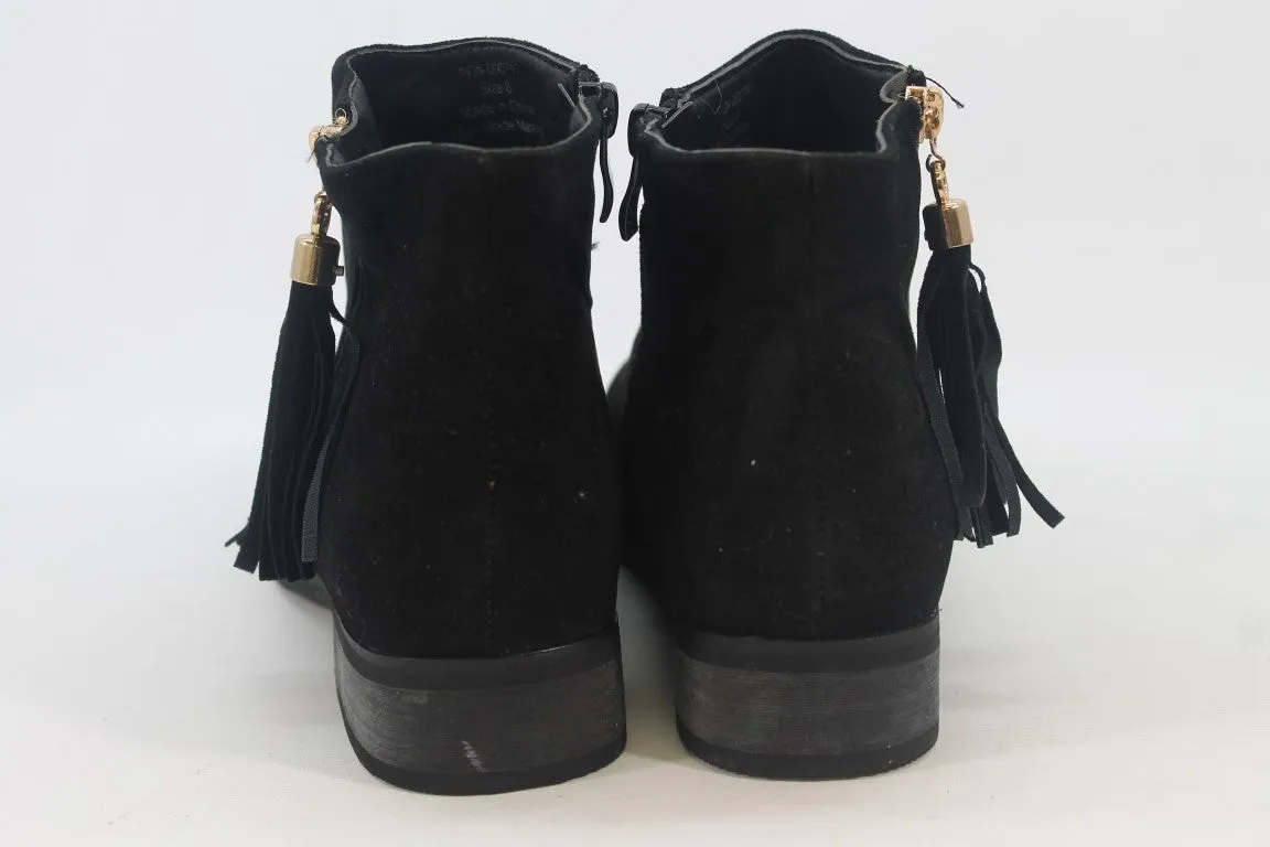 Unknown Brand Women's Black Boots 8M(ZAP11697)