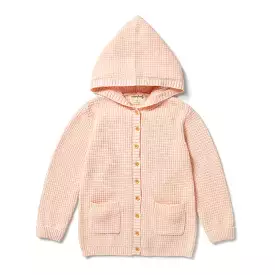 Wilson & Frenchy Knitted Button Jacket - Blush - Kids