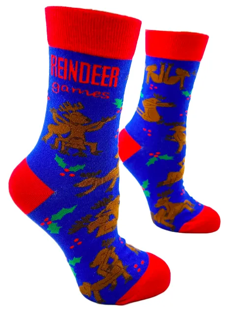 Women's Reindeer Games Crew Socks