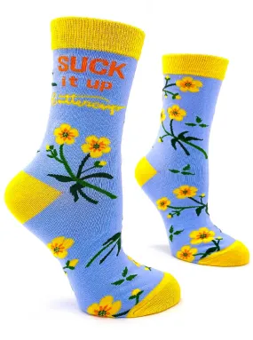 Women's Suck It Up Buttercup Crew Socks