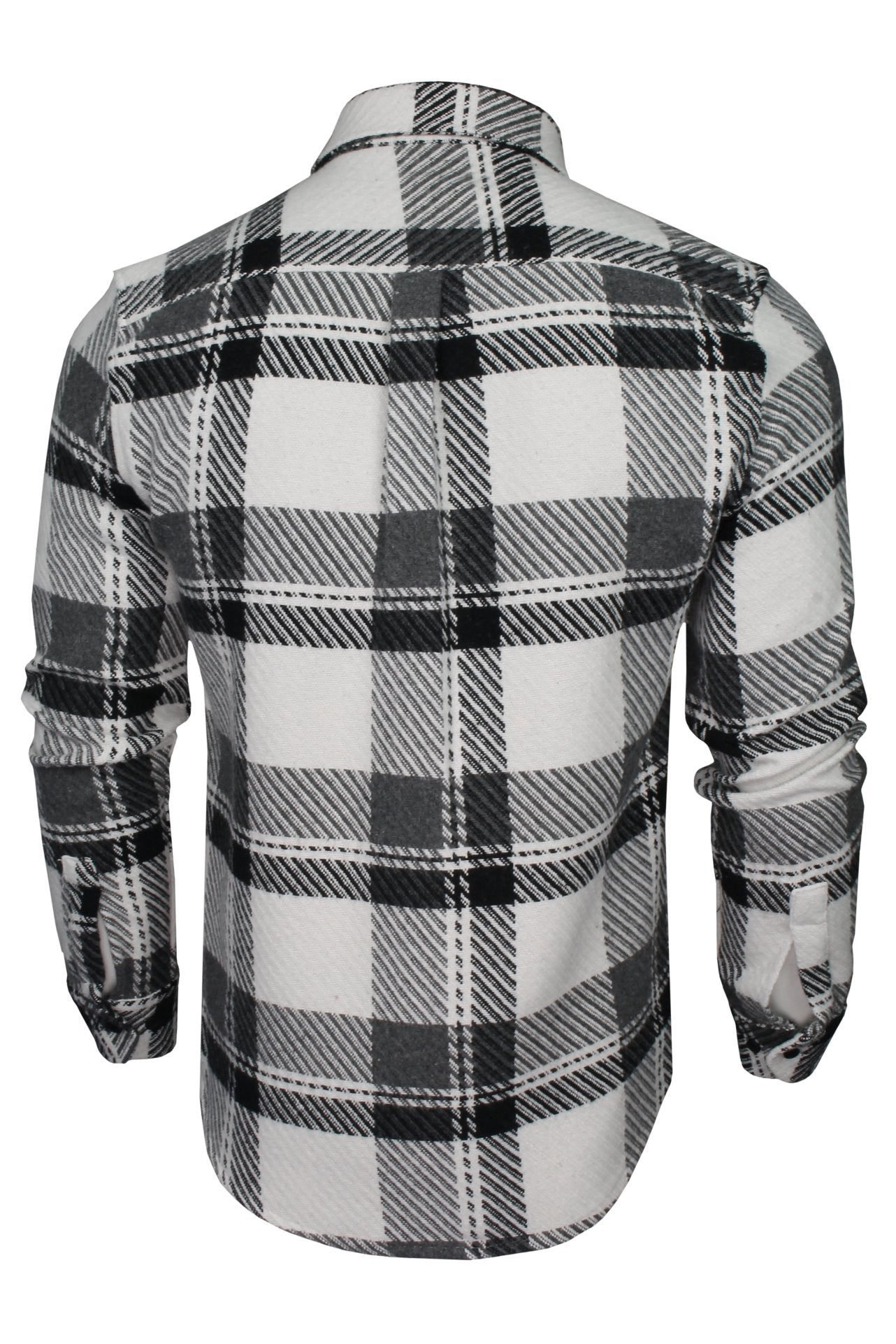 Xact Mens Heavy Flannel Plaid Check Lumberjack Over Shirt  Long Sleeved