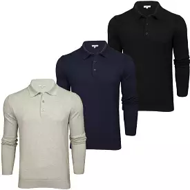 Xact Mens Knitted Long Sleeved Polo Shirt/ Jumper