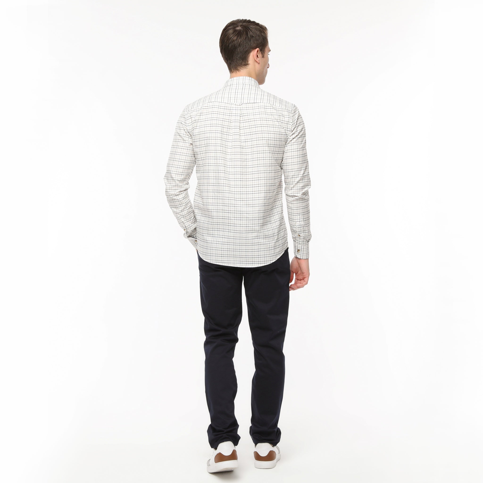 Xact Mens Tattersall Check Shirt - Long Sleeved